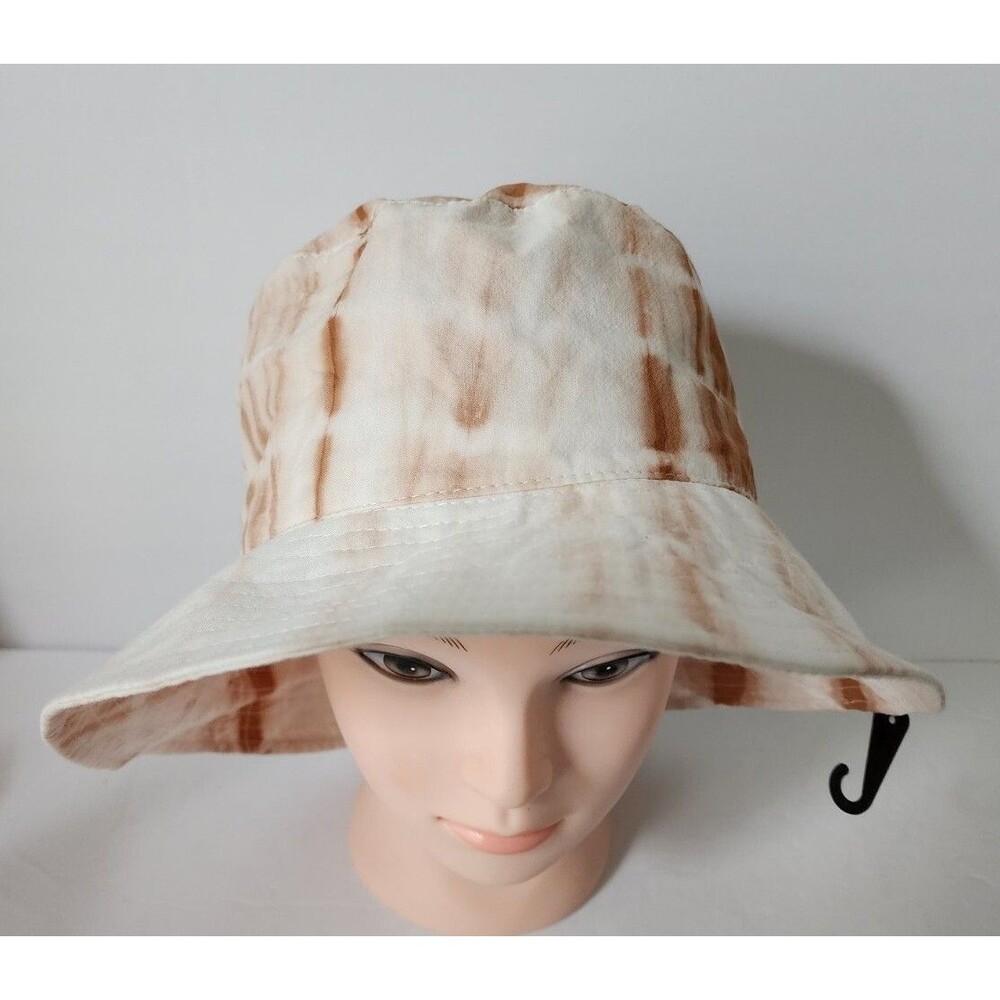 NWT $38 VINCE CAMUTO Tyedye Brown Taupe BUCKET HAT